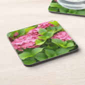 Diep Roze Hortensia's Drankjes Onderzetter (Linkerzijde)