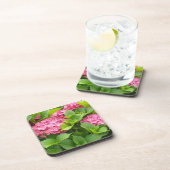 Diep Roze Hortensia's Drankjes Onderzetter (Rechterzijde)
