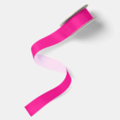 Diep Roze Kleur Effen Satijnen Lint (Achterkant)