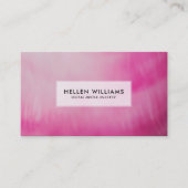 Diep Roze Moderne Vloeibare Kleuren Achtergrond Visitekaartje (Voorkant)