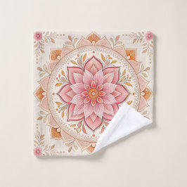 Diep Roze Oogverblindende Bloemendesign Wasdoek Washandje