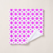 Diep Roze Stippenbad Handdoekenset Bad Handdoek (Wasdoekje)
