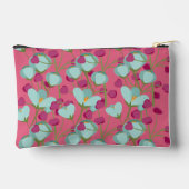 Diep Roze Teal Douane Papierwarenzak Etui (Achterkant)