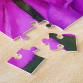 Diep Roze Tuin Bloemschikking Kunstpuzzel Legpuzzel (Zijkant)