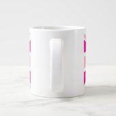 Diep roze Union Jack Grote Koffiekop (Achterkant)