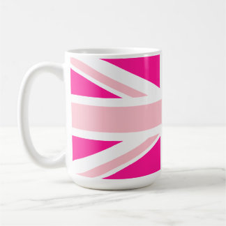 Diep Roze Union Jack Koffiemok