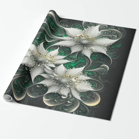 Diep Smaragd Cadeaupapier (Uitgerold)