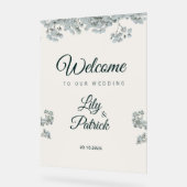 Diep smaragdgroene baby's adem acryl bord (Hoek)