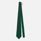 Diep smaragdgroene feestelijke kerst effen kleur stropdas (Voorkant)
