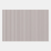 Diep Taupe & Witte Strepen Inpakpapier Vel (Voorkant 3)