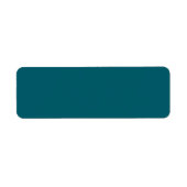Diep Teal Retouradreslabels Etiket (Voorkant)