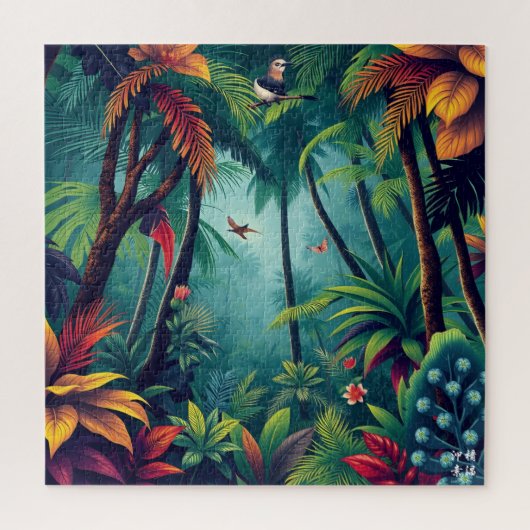 Diep Tropisch Woud Legpuzzel (Verticaal)