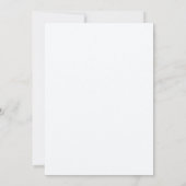 Diep Turkoois Gouden Filigraan Skelet Blad Frame Kaart (Achterkant)