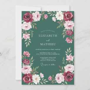 Diep Turkoois Ranunculus Zachte Eucalyptus Bruilof Kaart