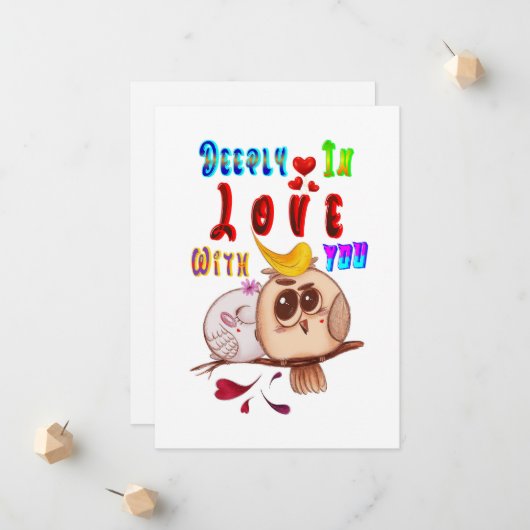 Diep verliefd op je aankondiging (Voorkant / Achterkant in situ)