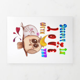 Diep verliefd op je drieluik kaart