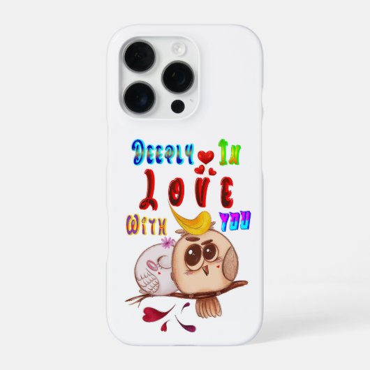 Diep verliefd op je iPhone hoesje (Achterkant)