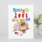 Diep verliefd op jou kaart (Staand voorkant)