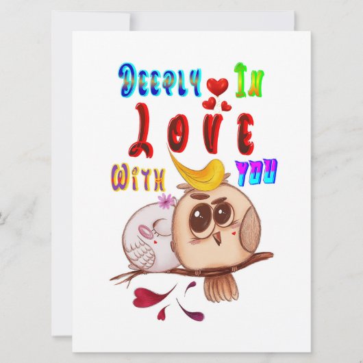 Diep verliefd op jou kaart (Voorkant)