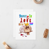 Diep verliefd op jou notitiekaartje (Voorkant / Achterkant in situ)