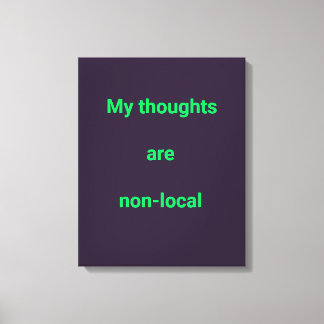 Diep Violette Turquoise Quantum Grafisch Canvas Afdruk