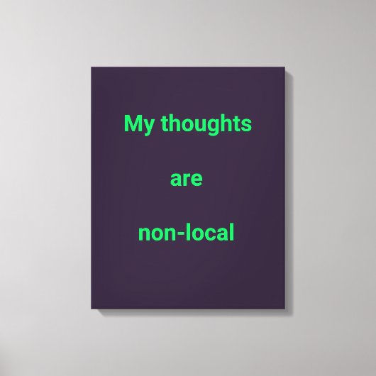 Diep Violette Turquoise Quantum Grafisch Canvas Afdruk (Voorkant)