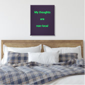 Diep Violette Turquoise Quantum Grafisch Canvas Afdruk (Insitu (Slaapkamer))