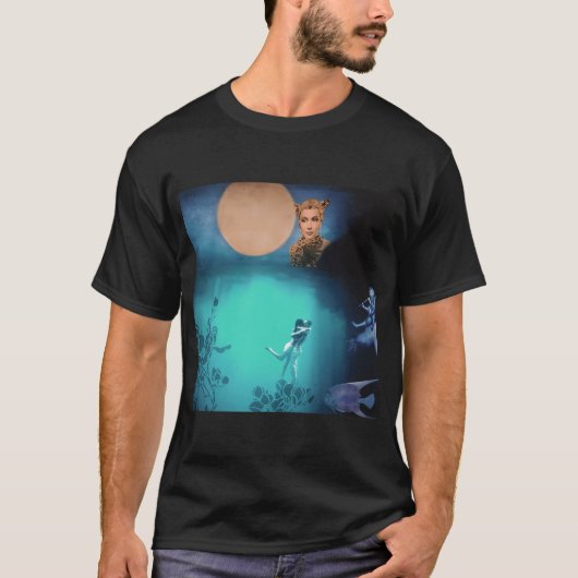 Diep water & de gele vollemaan t-shirt (Voorkant)