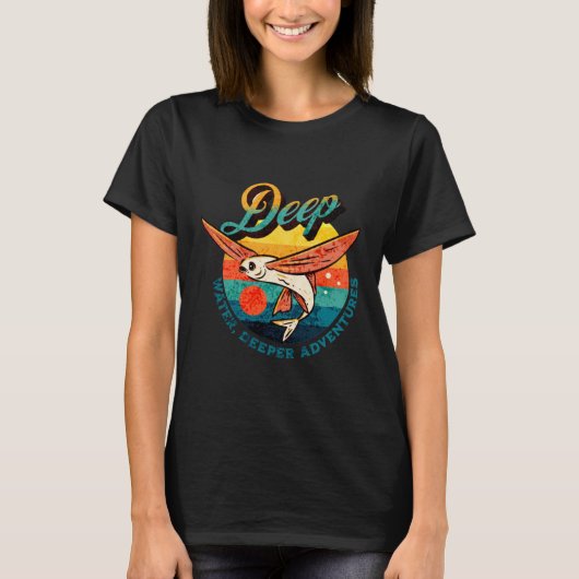 Diep water, dieper avontuur t-shirt (Voorkant)