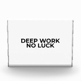 Diep Werk Geen Geluk Minimalistische Acryl Bureaub Fotoblokken