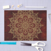 Diep Wijnrood Mandala & Goud Glam Modern Chic Tissuepapier (Craft)