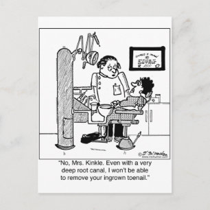 Diep wortelkanaal om Ingroeit Toenail te verwijder Briefkaart