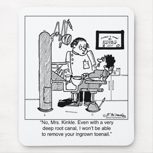 Diep wortelkanaal om Ingroeit Toenail te verwijder Muismat (Voorkant)