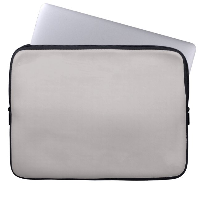 Diep zand, beige massief laptop sleeve (Voorkant)