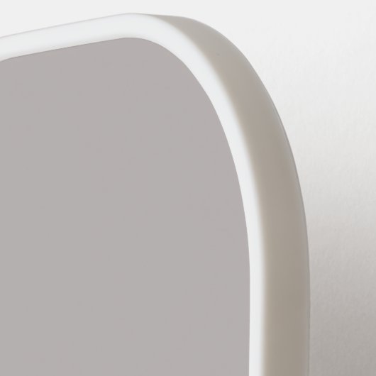 Diep zand, beige massief pickleball paddle (Links Detail)