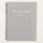 Diep zand | massief beige planner<br><div class="desc">Diep zand | effen beige Planner Vet / schaduw effect aangepaste tekst. Neutraal modern design.</div>