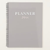 Diep zand | massief beige planner (Voorkant)