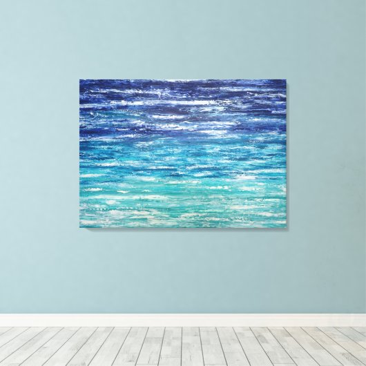 diep Zee Canvas Afdruk (Insitu (Houten vloer))