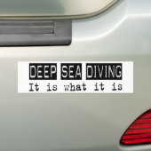 Diep Zee duiken is Bumpersticker (Op auto)