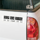 Diep Zee duiken is Bumpersticker (Op Truck)