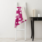 Diep Zee duikend frambozenroze en wit Sherpa Deken (In situ)