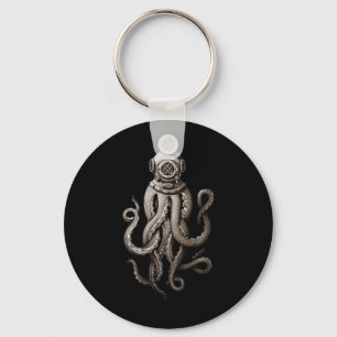 diep Zee duikers Cthulhu Octopus Sleutelhanger