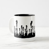 Diep-zee hydrothermische ventilatie tweekleurige koffiemok (Voorkant links)