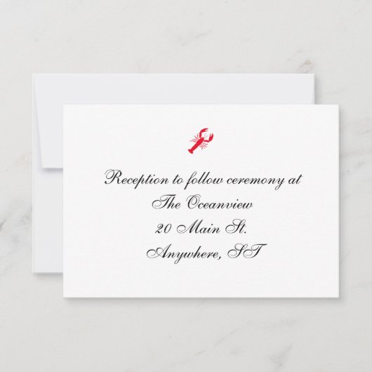 "Diep Zee" Kaarten voor ontvangst (Voorkant)