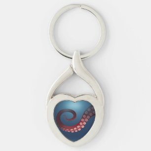 Diep Zee Octopus Marine Life Steampunk Explorer Sleutelhanger