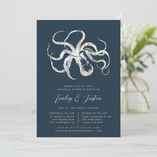 Diep Zee | Octopus Rehearsal Kaart (Staand voorkant)