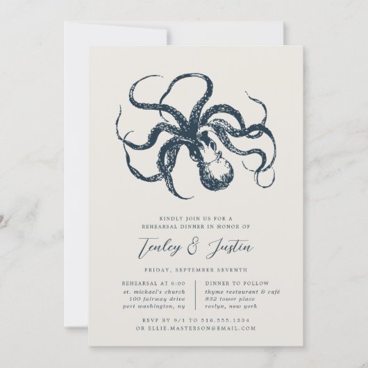 Diep Zee | Octopus Rehearsal Kaart (Voorkant)