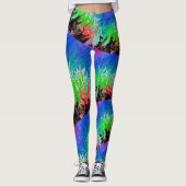 Diep Zee onkruid..... Leggings (Voorkant)