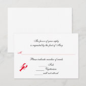 "Diep Zee" RSVP / Reageer Kaarten Kaartje (Voorkant / Achterkant)