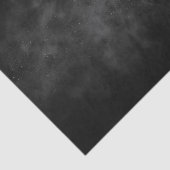 Diep zwarte bewolkte nachthemel vage sterren decou tissuepapier (Detail)